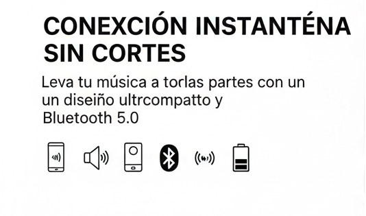 Mini-altavoz portátil inalámbrico estéreo 3D