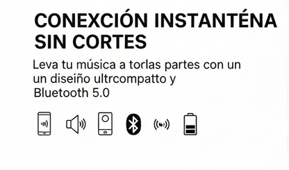 Mini-altavoz portátil inalámbrico estéreo 3D