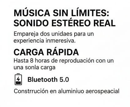 Mini-altavoz portátil inalámbrico estéreo 3D